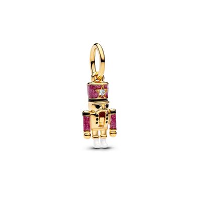 Pandora Charm-Anhänger Beweglicher Nussknacker 14K Vergoldet 763583C01