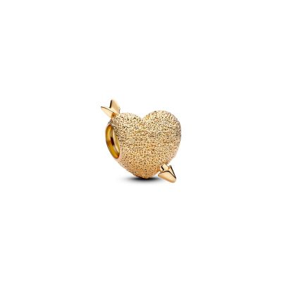 Pandora Charm Damen Amor Herz mit Pfeil Vergoldet 763666C00