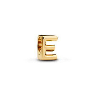 Pandora Charm Damen Buchstabe E Alphabet 14 Karat Vergoldet 763951C00