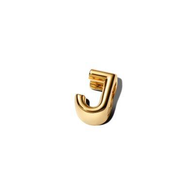 Pandora Charm Damen Buchstabe J Alphabet 14 Karat Vergoldet 763956C00
