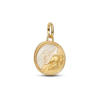 Pandora Me Medaillon-Charm Pegasus Perlmutt 14K Vergoldet 764090C01