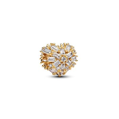 Pandora Charm Funkelndes Herz Zirkonia 14 K Vergoldung 764240C01