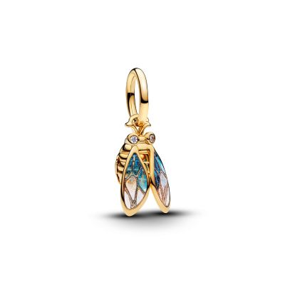 Pandora Charm-Anhänger Zikade Zirkonia 14 Karat Vergoldet 764490C01
