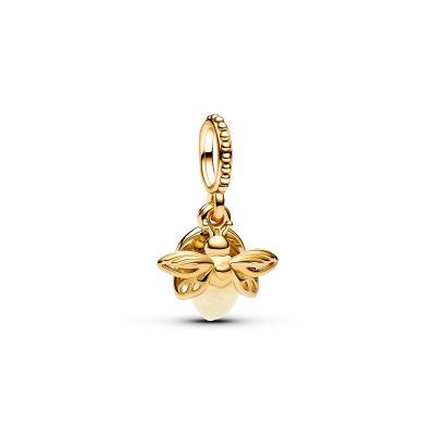 Pandora Charm-Anhänger Glühwürmchen Nachtleuchtend Vergoldet 769352C01