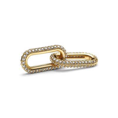 Pandora Me 769660C01 Charm Pavé Doppelter Styling-Link Damen 14 Karat Vergoldet