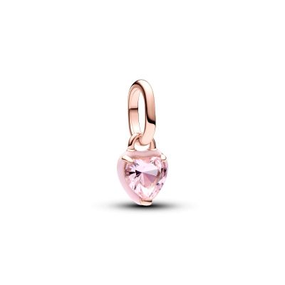 Pandora Me 783042C01 Mini-Charm-Anhänger Rosafarbenes Chakra-Herz Rosévergoldet