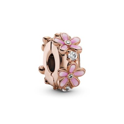 Pandora Rose 788809C01 Charm Zwischenelement Damen Rosa Gänseblümchen 