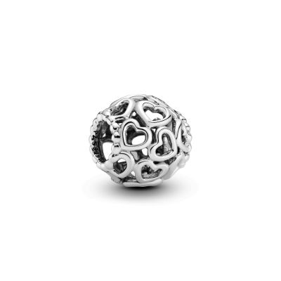 Pandora Charm Damen All-Over Herzen Sterling-Silber 790964 