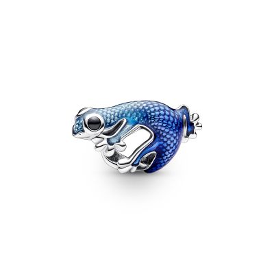 Pandora 792701C01 Charm Damen Metallic-Blaues Gecko Sterling-Silber
