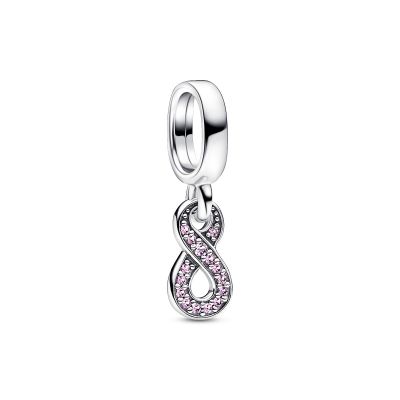 Pandora 792766C01 Charm-Anhänger Damen Funkelnder Unendlichkeit Kristalle Silber
