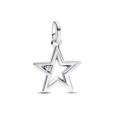 Pandora Me 793032C01 Charm-Medaillon Damen Funkelnder Stern Zirkonia Silber