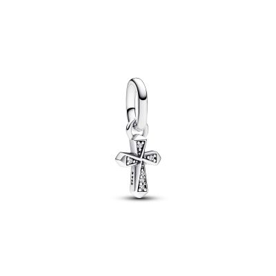 Pandora Me 793044C01 Mini-Charm-Anhänger Damen Funkelndes Kreuz Zirkonia Silber