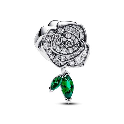 Pandora 793201C01 Charm Funkelnde Blühende Rose Zirkon Sterling-Silber