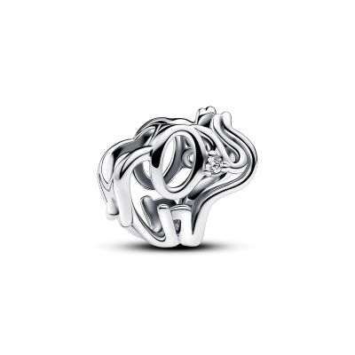 Pandora Charm Damen Elefant Zirkonia Sterling-Silber 793345C01