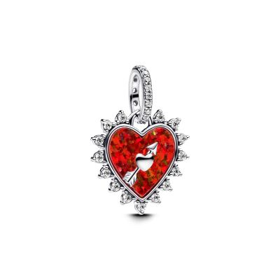 Pandora Charm-Anhänger Damen Drehbarer Pfeil Herz Silber 793667C01