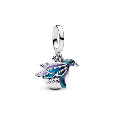 Pandora Charm-Anhänger Kolibri Grün Sterling-Silber 793746C01