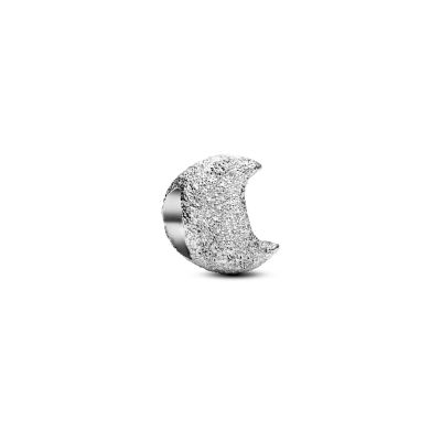 Pandora Mini-Charm Mond Strukturiert Sterling-Silber 794054C00