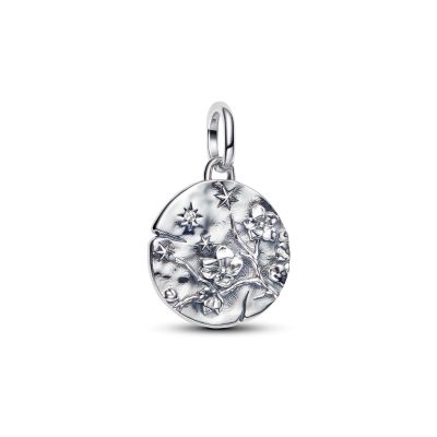 Pandora Me Medaillon-Charm Kirschblüte Zirkonia Silber 794085C01