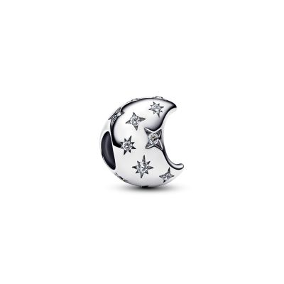 Pandora Charm Mondsichel Sternschnuppen Sterling-Silber 794254C01