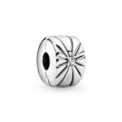 Pandora 798614C01 Charm Clip Damen Funkelnder Sonnenstrahl Sterling-Silber
