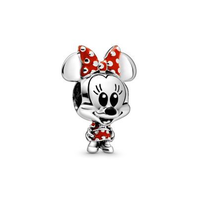 Pandora Disney 798880C02 Charm Minnie Maus Gepunktetes Kleid und Schleife 