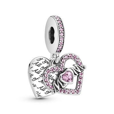 Pandora 799402C01 Charm-Anhänger Damen Herz Mum Sterling-Silber