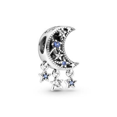 Pandora 799643C01 Charm Damen Stern & Mondsichel Zirkonia Sterling-Silber 