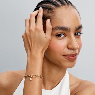 Pandora Me Mini-Charm-Anhänger Damen Herz Vergoldet 763691C00
