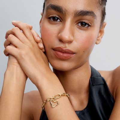 Pandora Me Mini-Charm-Anhänger Stacheldraht-Herz Vergoldet 762526C00