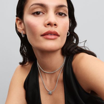 Pandora Charm Damen Pavé Unendlichkeitsknoten Herz Silber 793771C01