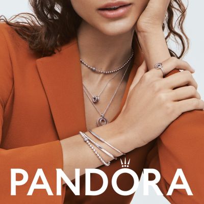 Pandora Ring Damen Signature Logo Kreise Pavé Silber Gr. 50 192316C01