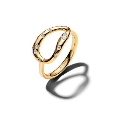 Pandora Essence Ring Organisch Geformt 14K Vergoldet 164676C01