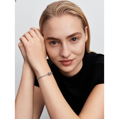 Pandora Charm Fußball Schwarze Kristalle Sterling-Silber 794710C01