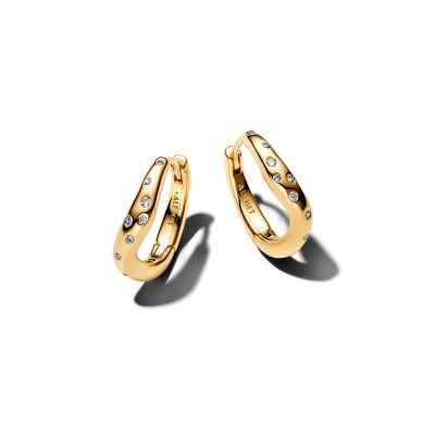 Pandora Essence Creolen Steinbesetzt Zirkonia 14K Vergoldet 264663C01