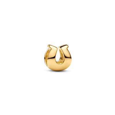 Pandora Mini-Charm Damen Hufeisen 14 Karat Vergoldet 764517C00