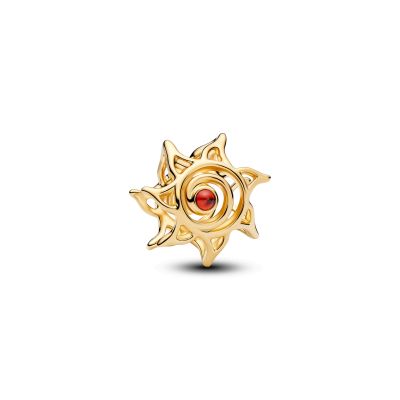 Pandora Charm Damen Offene Sonne 14 Karat Vergoldet 764625C01
