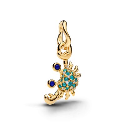 Pandora Charm-Anhänger Damen Krabbe 14 Karat Vergoldet 764684C01