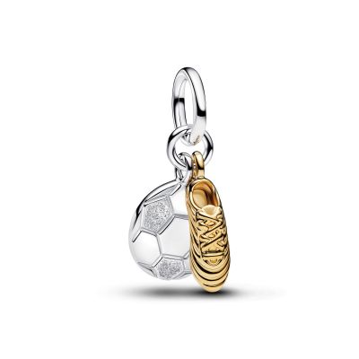 Pandora Charm-Anhänger Fußballschuh Silber 14K Vergoldet 764712C00