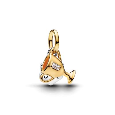 Pandora Charm-Anhänger Doppelt Trophäe 14 Karat Vergoldet 764715C01