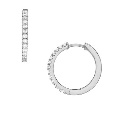 Fossil Ohrringe Damen Ellis All Stacked Up Metall Silberfarben JA7234040