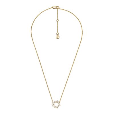 Fossil Halskette mit Anhänger Ellis Mixed Shapes Goldton JA7295710