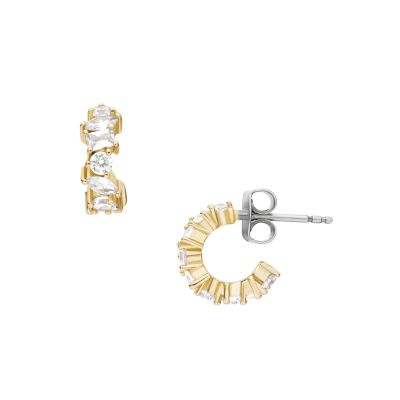 Fossil Creolen Damen Ellis Mixed Shapes Metall Gold-Ton JA7297710