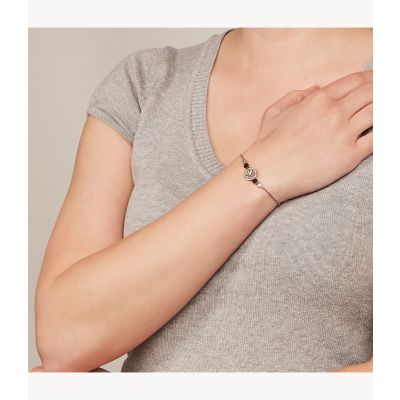 Fossil JF02905791 Armband Disc Mother Of Perl Perlmut Rosé-Ton