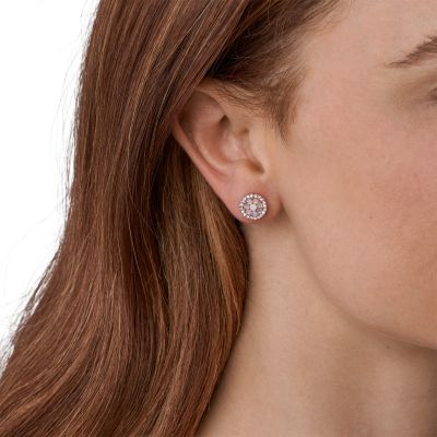 Fossil JF02906791 Ohrstecker Mother Of Perl Perlmutt Rosé-Ton