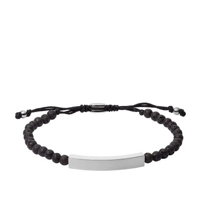 Fossil JF03247040 Armband Herren Plaque Lave Stone Edelstahl