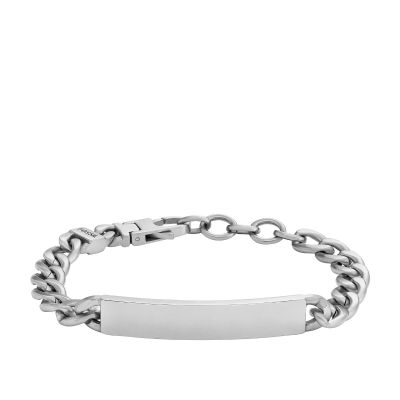 Fossil JF04164040 Armband Herren Drew Plakette Edelstahl