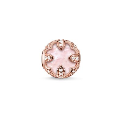 Thomas Sabo K0099-651-9 Karma Bead Rosa Lotos Silber Rosé Vergoldet