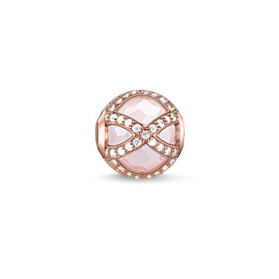 Thomas Sabo K0136-417-9 Karma Bead Rosa Maharani Rosenquarz