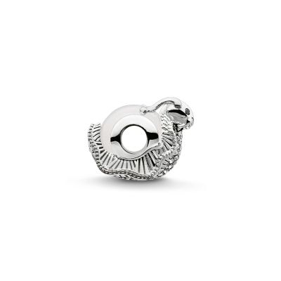 Thomas Sabo K0192-879-14 Karma Bead Schnecke Jade Weiss Sterling-Silber