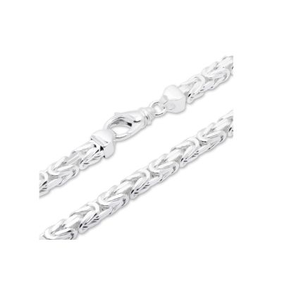 Karat FE6348 Königskette Halskette oder Armband Byzantiner 2,5 mm Massiv Silber 